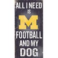 Fan Creations Fan Creations C0640 University Of Michigan Football And My Dog Sign C0640-Michigan